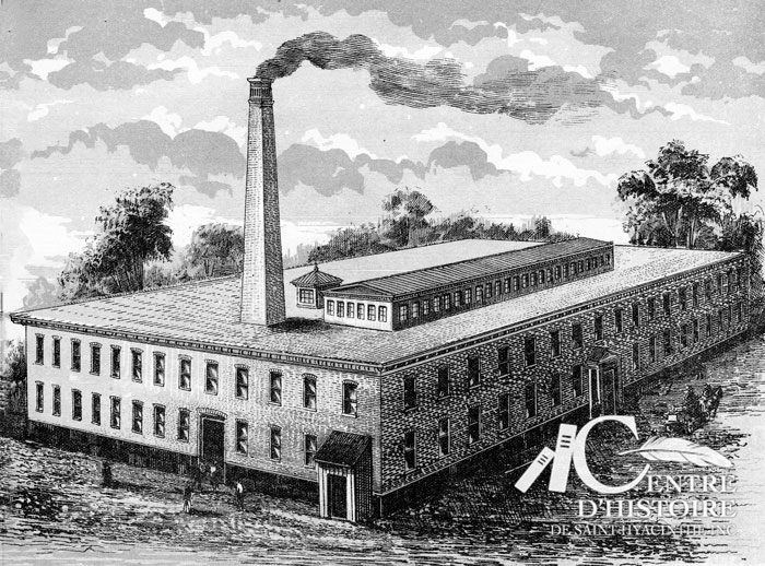 Illustration de La Granite Mills tiré du Saint-Hyacinthe illustré de 1886.