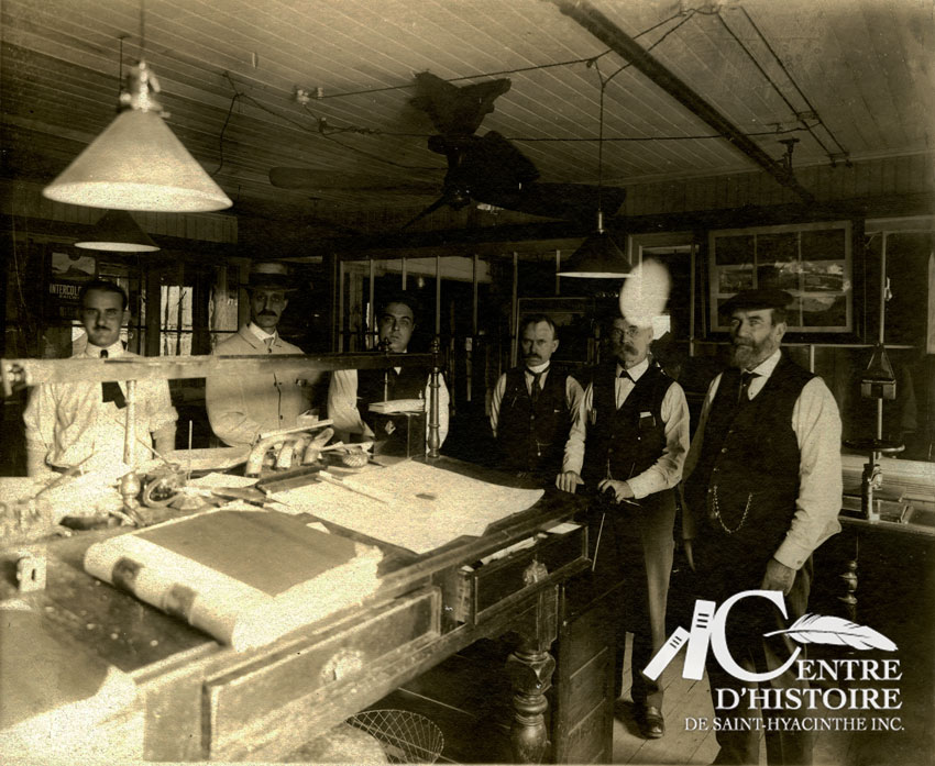 Les dirigeants de la tannerie Duclos et Payan vers 1912.