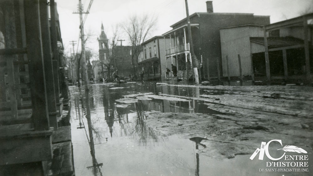 Inondation sur la rue Concorde en 1936