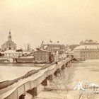Vue de la providence vers le centre-ville dans les années 1870.