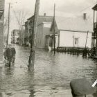 Inondation au coin des rues Saint-Simon et Saint-Amand
