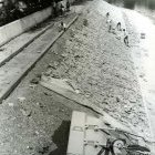 La construction du mur de protection en 1976