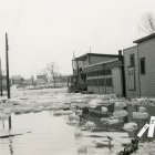Inondation au coin des rues  Bibeau et Sainte-Marie