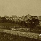 Vue du centre-ville vers 1860