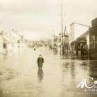 Inondation de la rue des Cascades en 1927