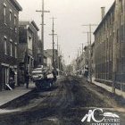 Vue du coin des rues Bourdages et Cascades vers 1900.