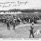 Arrivée au Camp de Valcartier